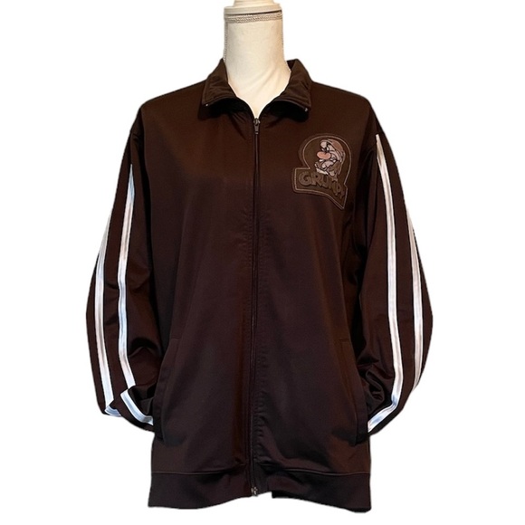Disney Grumpy Dwarf Track Style Zip Up Jacket Women’s Large - Picture 13 of 13